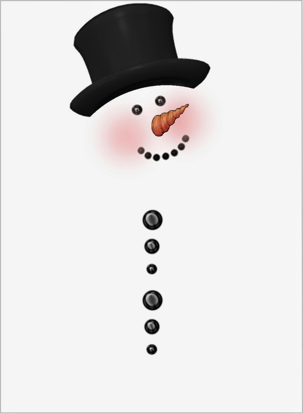 Printable Snowman Candy Bar Wrapper Template