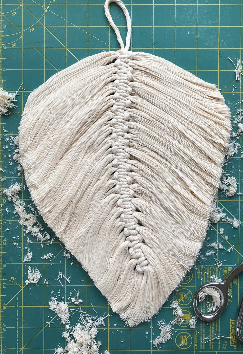 Macrame Leaf Template Printable