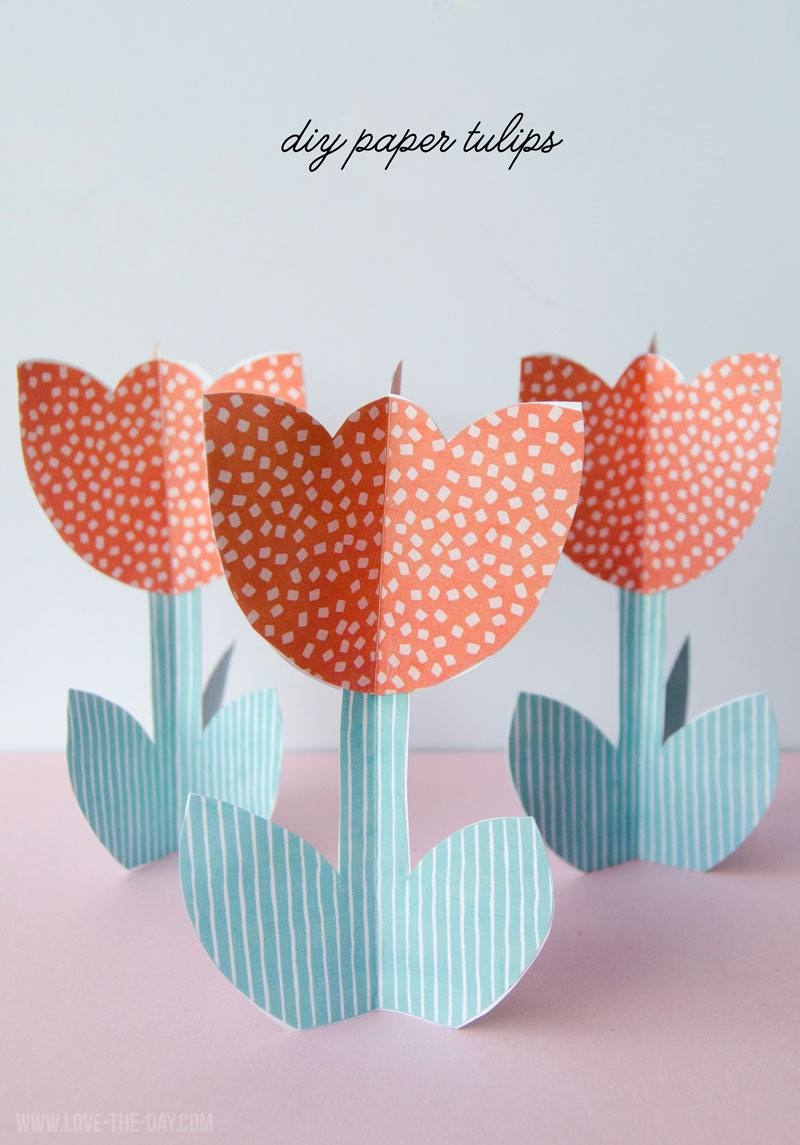 Printable Cut Out Tulip Template
