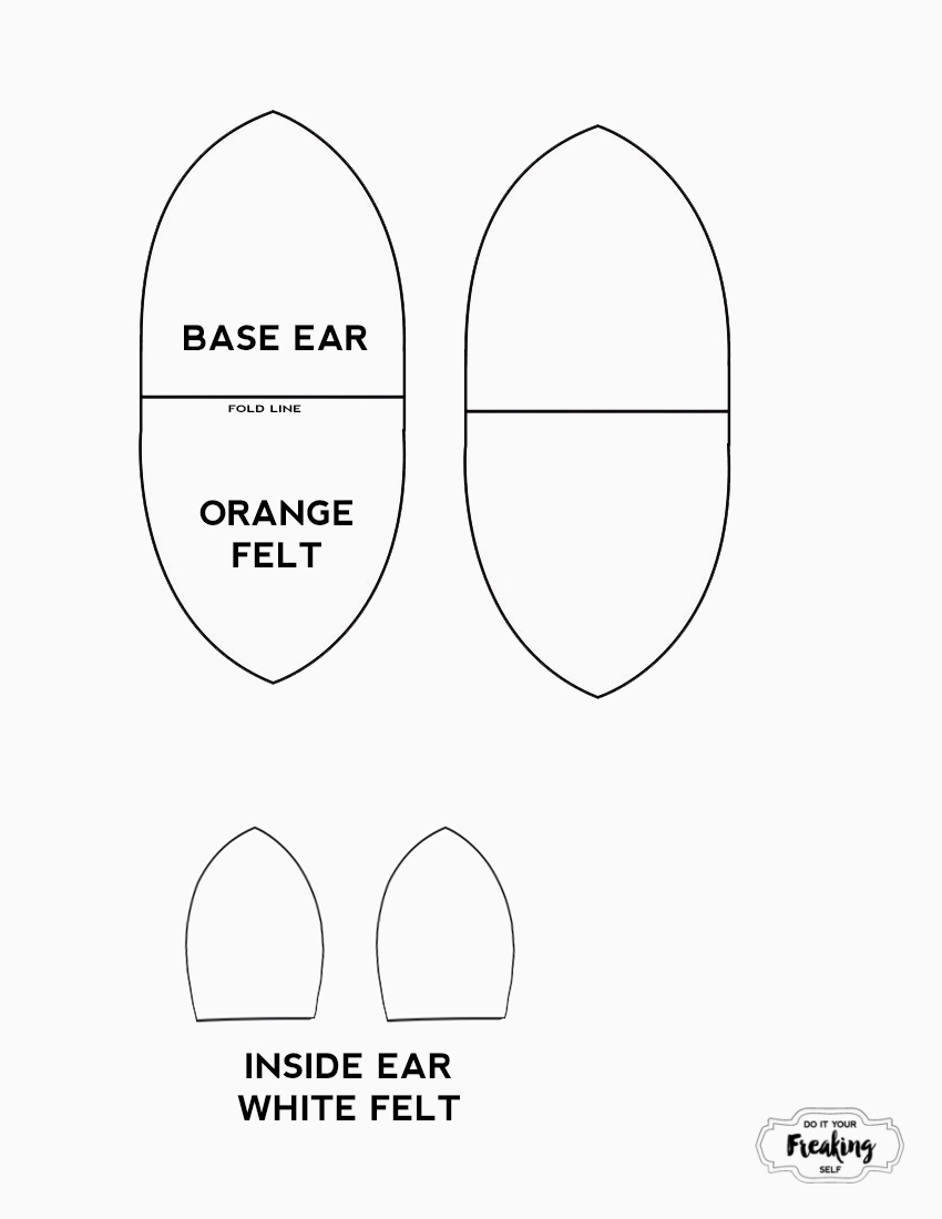 Do It Your Freaking Self DIY No Sew Fox Ears Headband Do It Your Freaking Self