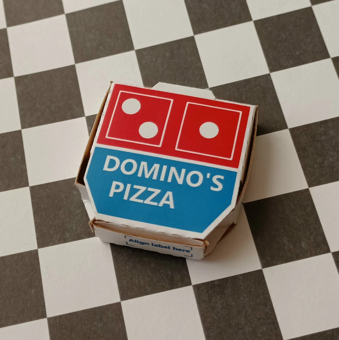 Printable Domino's Pizza Box Template