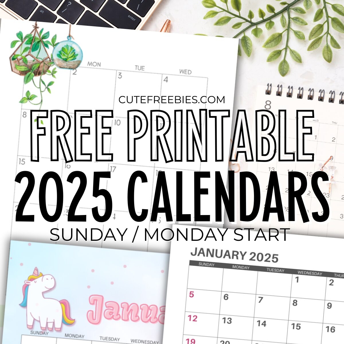 Printable 2025 Calendar Template