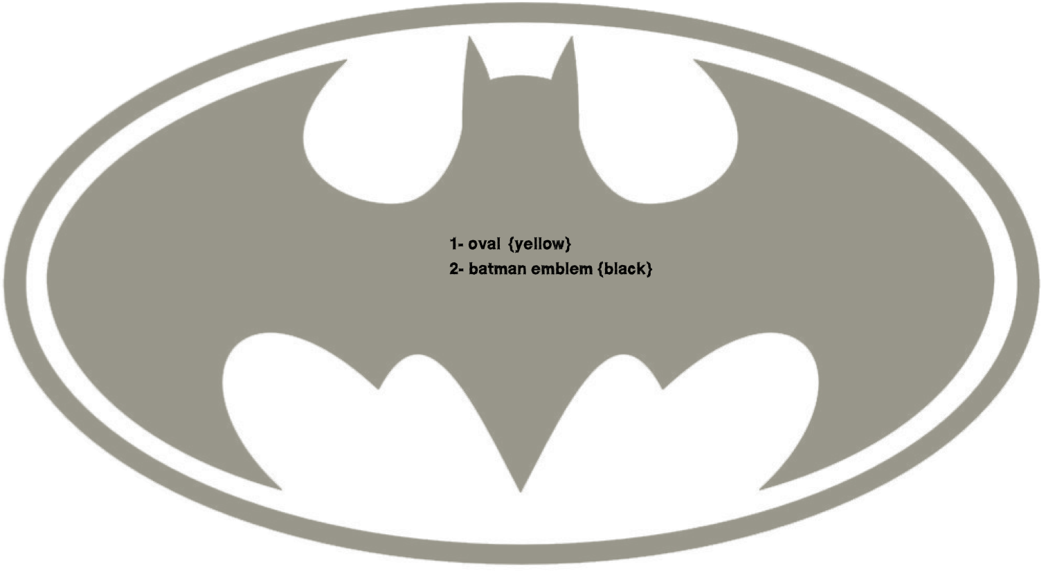 Batman Logo Template Printable