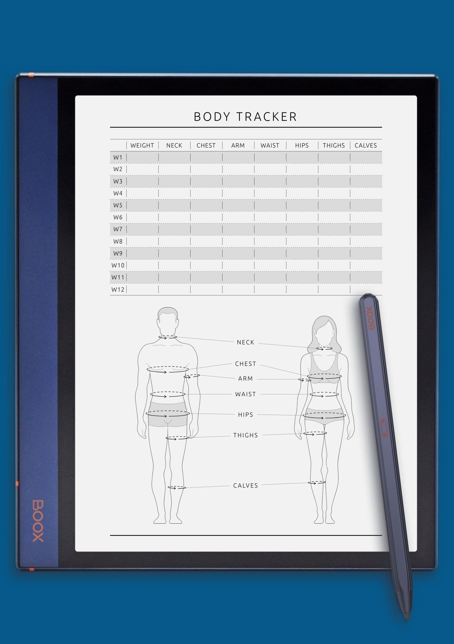 Body Printable Template