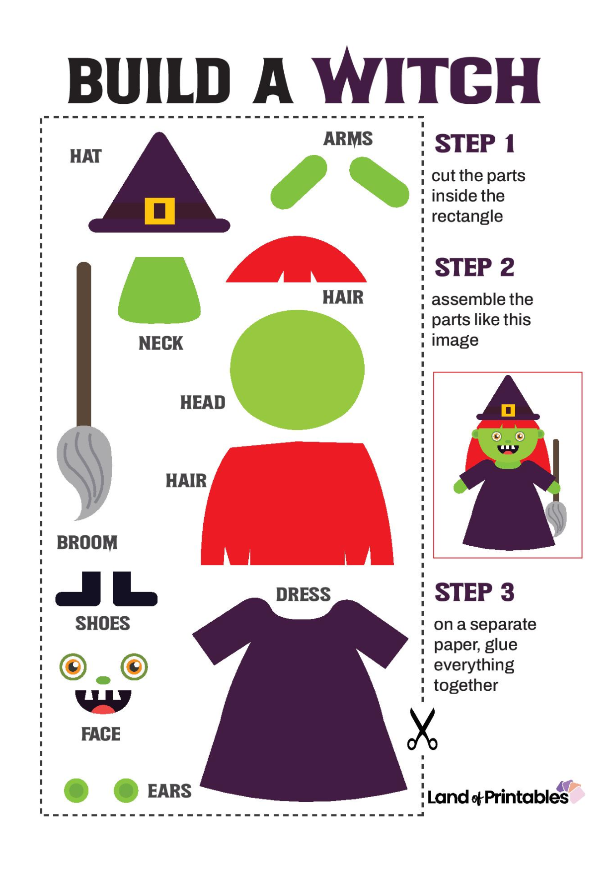 Printable Witch Template