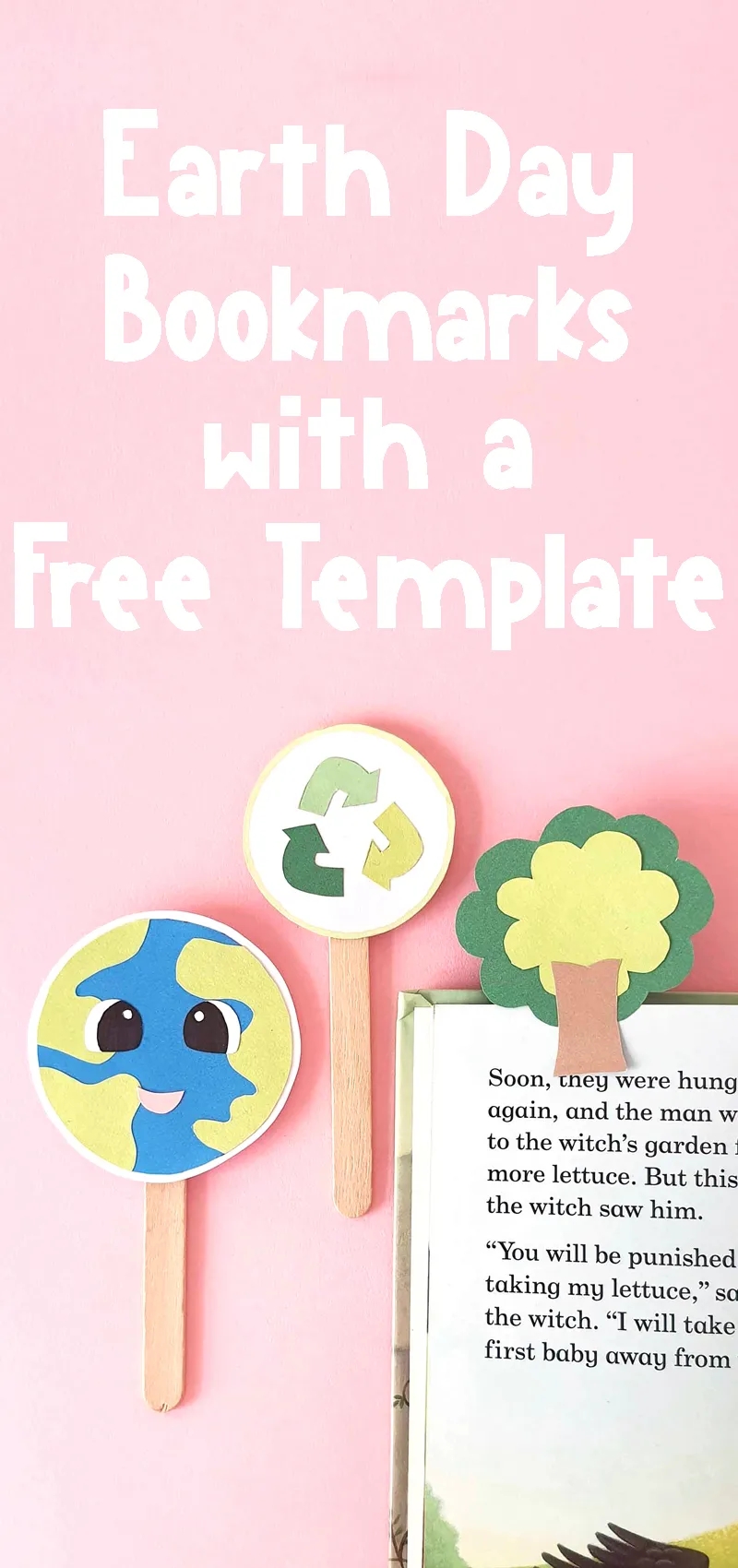 Earth Day Bookmarks Free Printable Template
