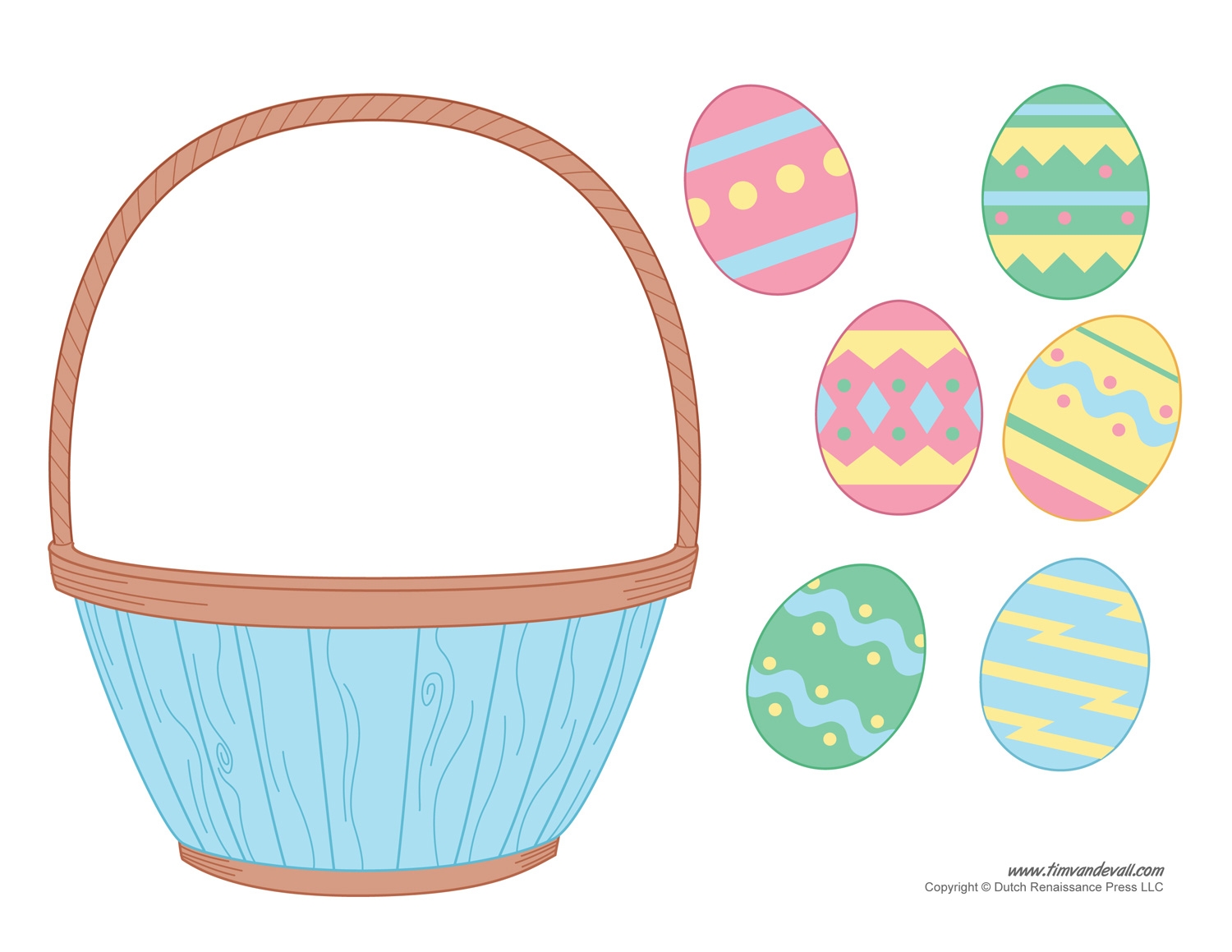 Easter Basket Template Easter Basket Clipart Easter Craft