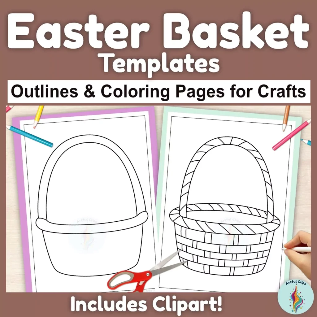 Easter Basket Template Set For Kindergarten Arts Crafts Easter Basket Template Set For Kindergarten Arts Crafts