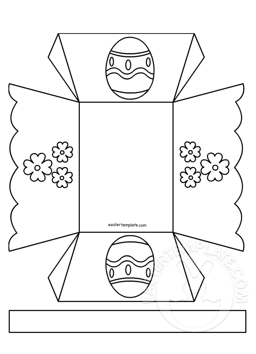 Free Printable Easter Basket Template Free Printable Easter Basket Template
