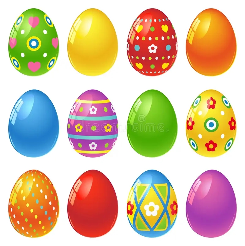 Easter Eggs Stock Vector Illustration Of Flower Decorate 23934926