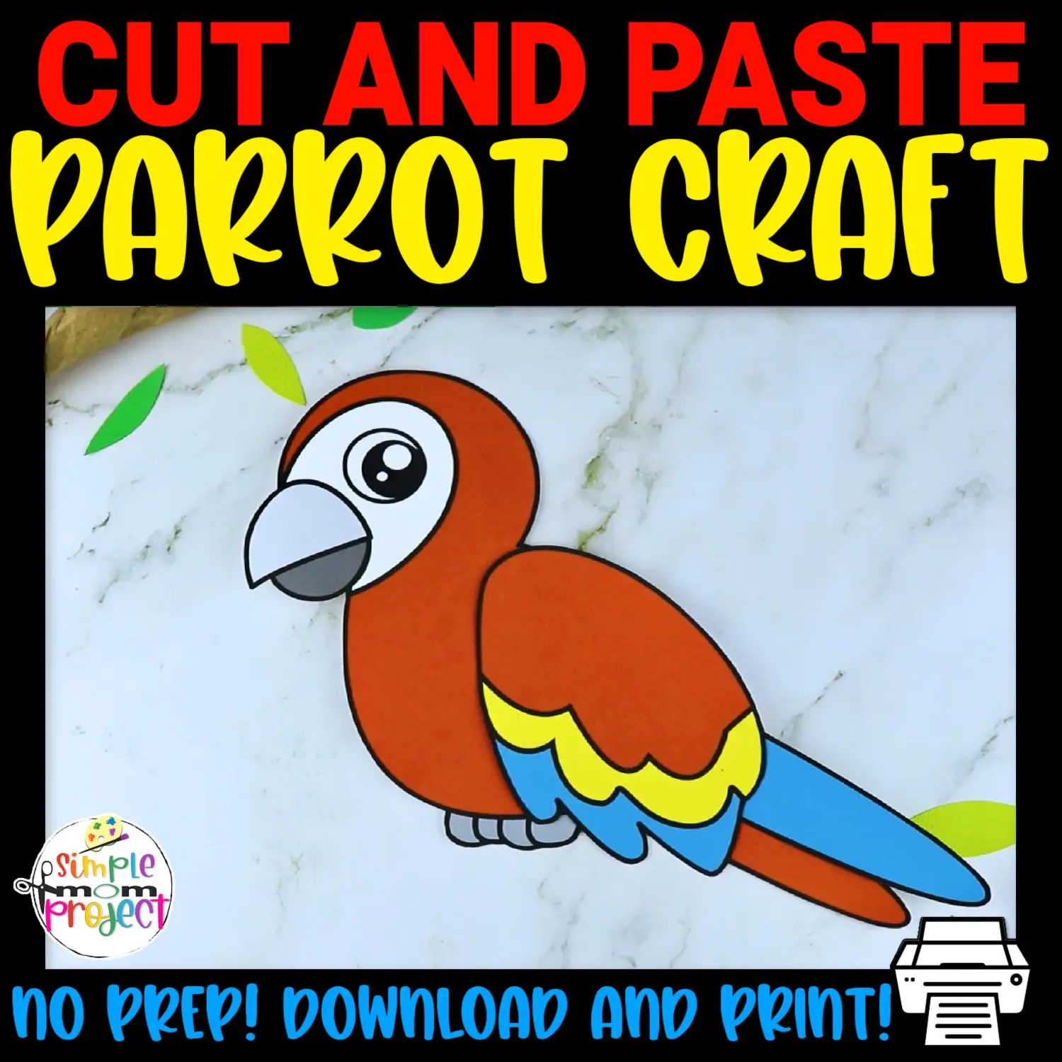 Parrot Template Printable