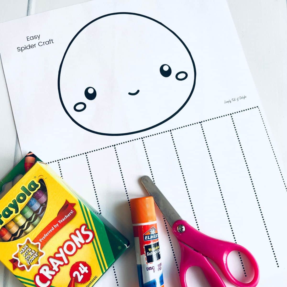 Easy Printable Spider Craft Story Simply Full Of Delight