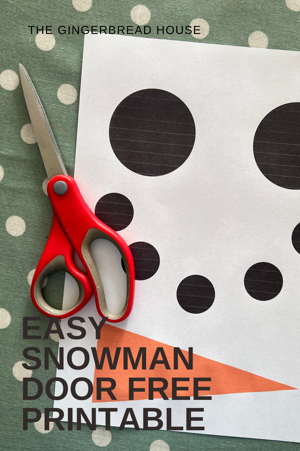 Easy Snowman Door Free Printable The gingerbread house co uk