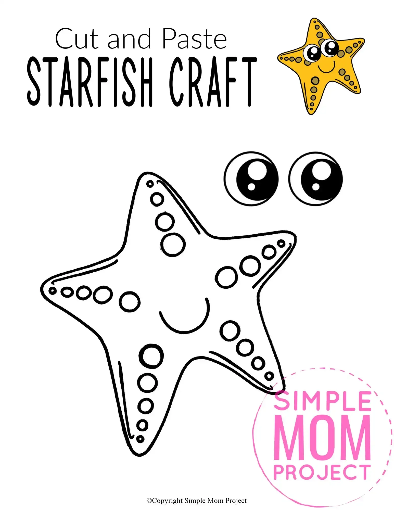 Starfish Template Free Printable