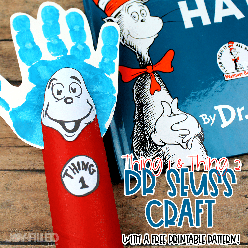 Easy to Make Dr Seuss Thing 1 Thing 2 Craft