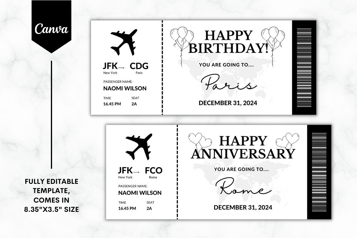 Free Printable Boarding Pass Template
