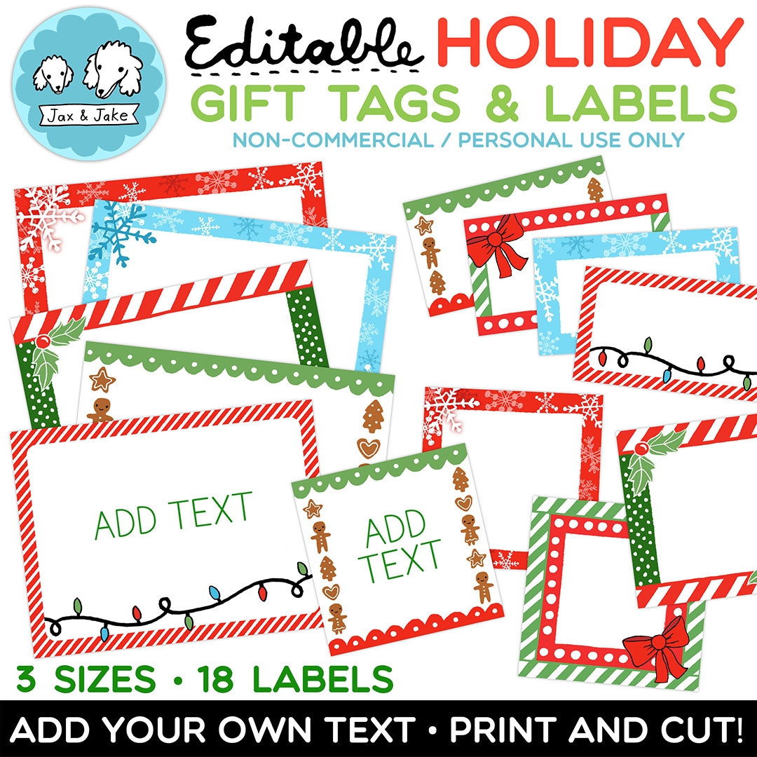 Christmas Labels Free Printable Templates