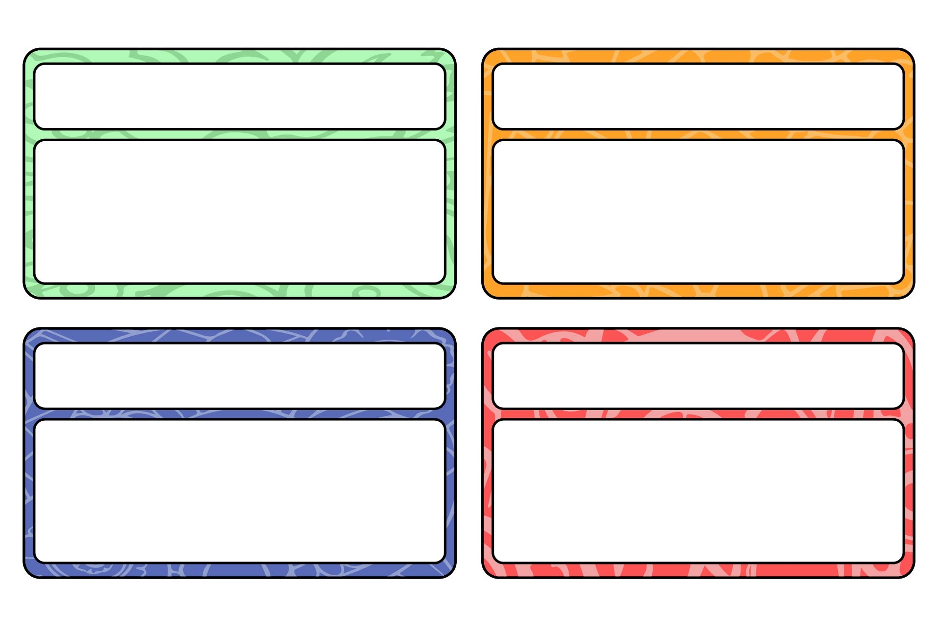 Name Tag Template Free Printable Word
