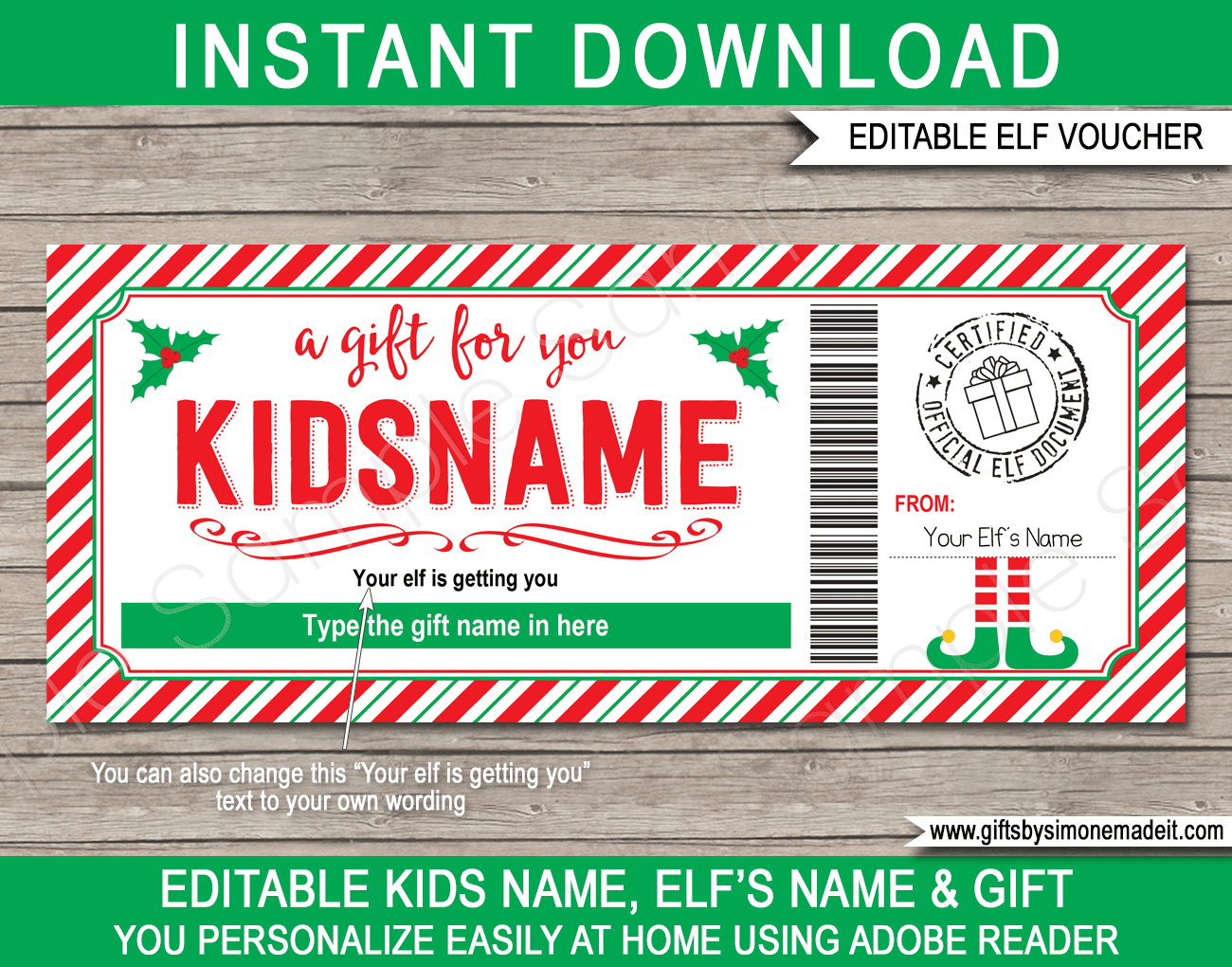 Elf On The Shelf Template Printable