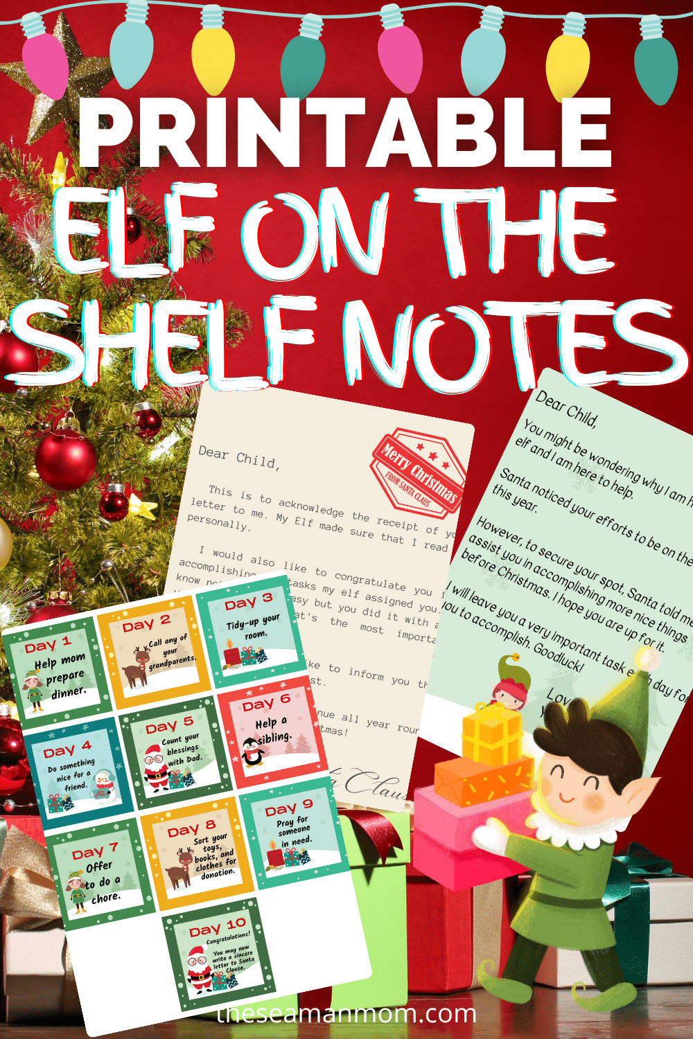 Elf On The Shelf Printable Template