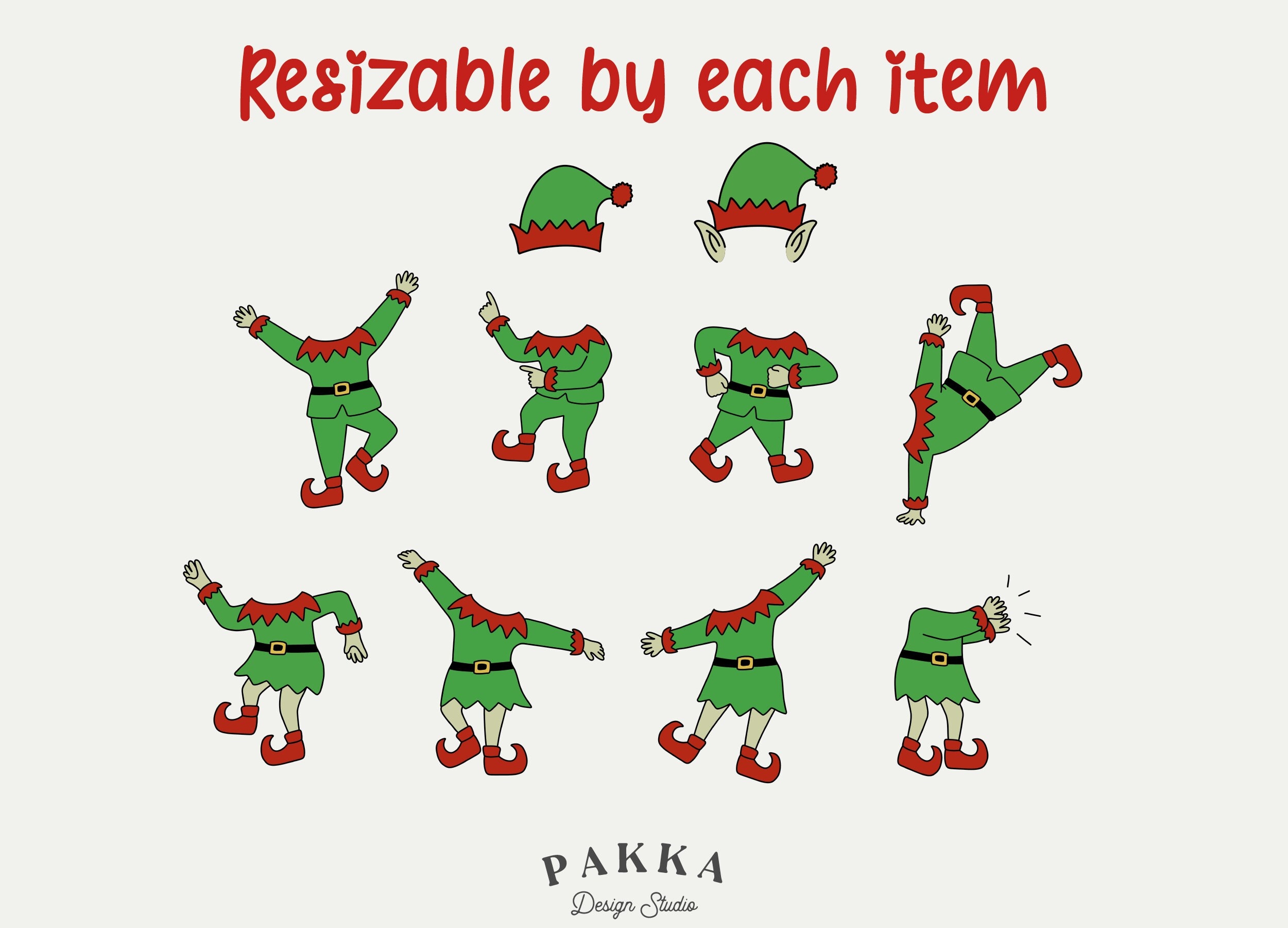 Elf Yourself Template With Dancing Pose Face Blank Bundle diy Photo Cut Out Digital Download Elf Suit Prop Printable Png For Christmas Etsy