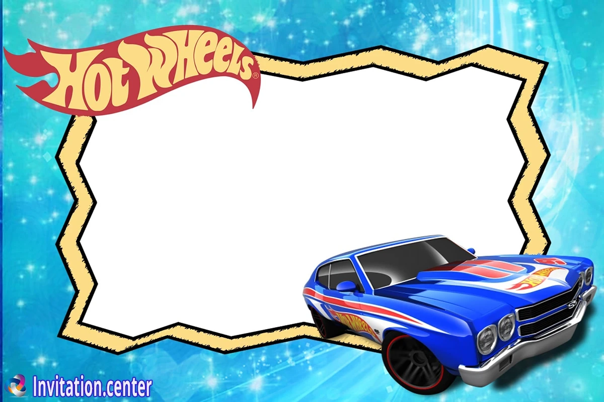 Exclusive Hot Wheels Invitations For A Turbo Charged Birthday Bash Invitation Center