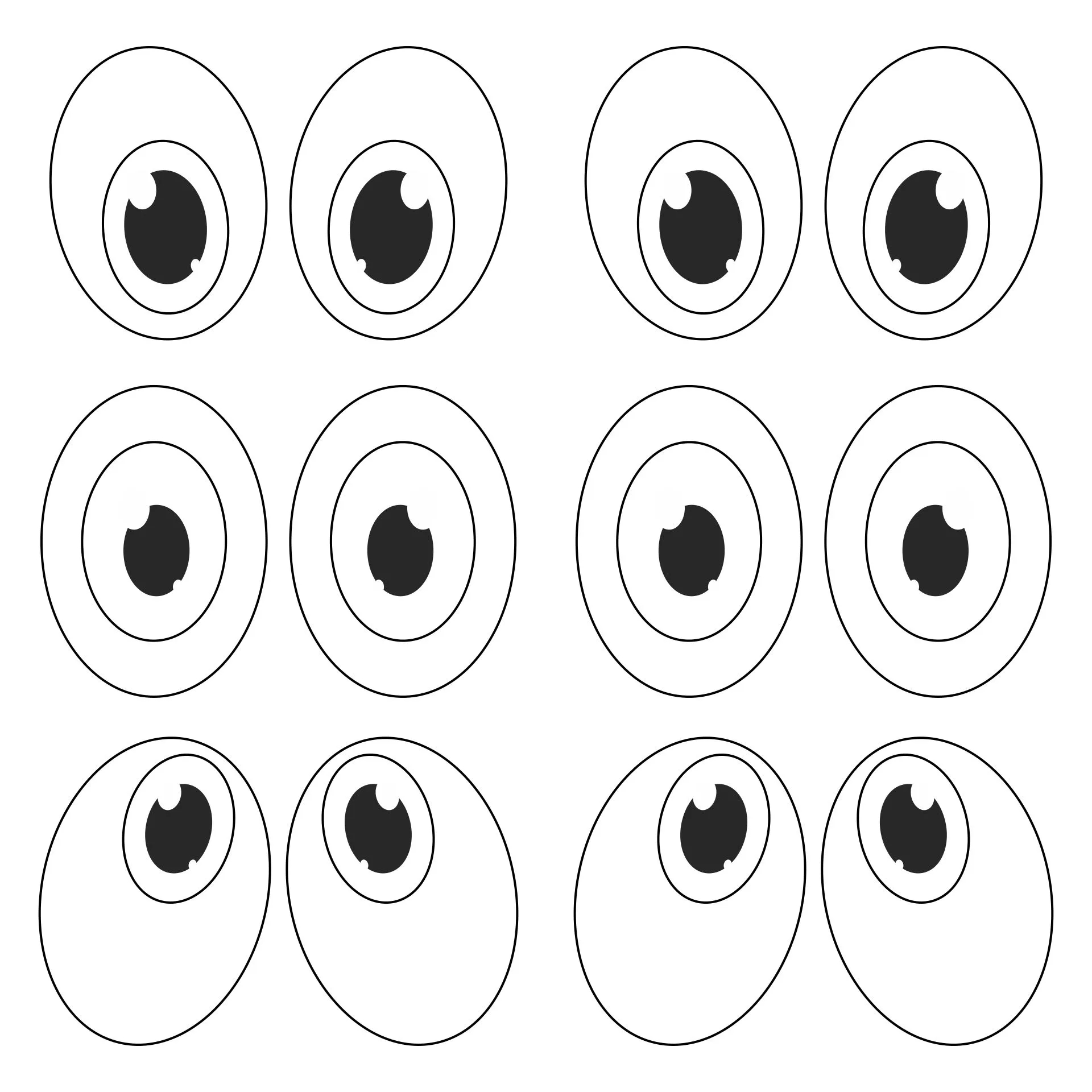 Eye Template Printable Printable Story Prompts