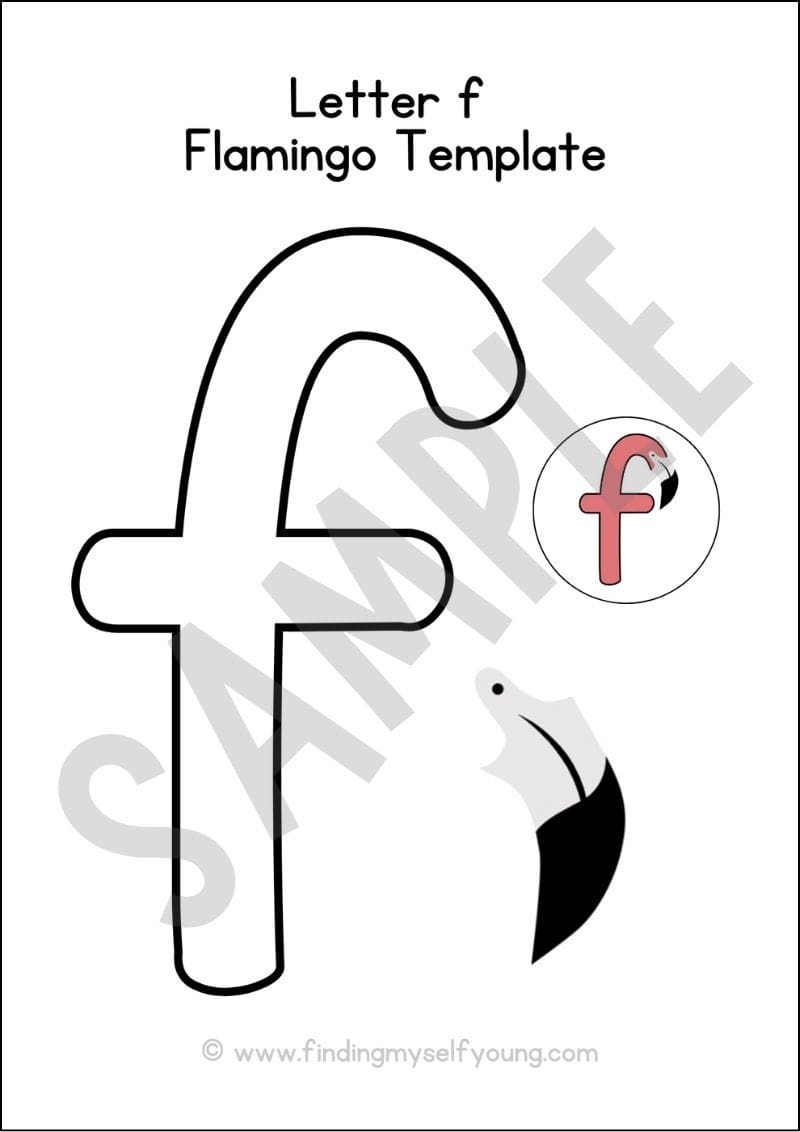 F Is For Flamingo Letter F Craft Finding Myself Young