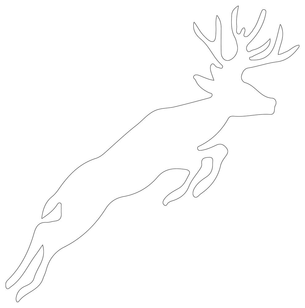Fawn Template Free Printable Fawn Outline