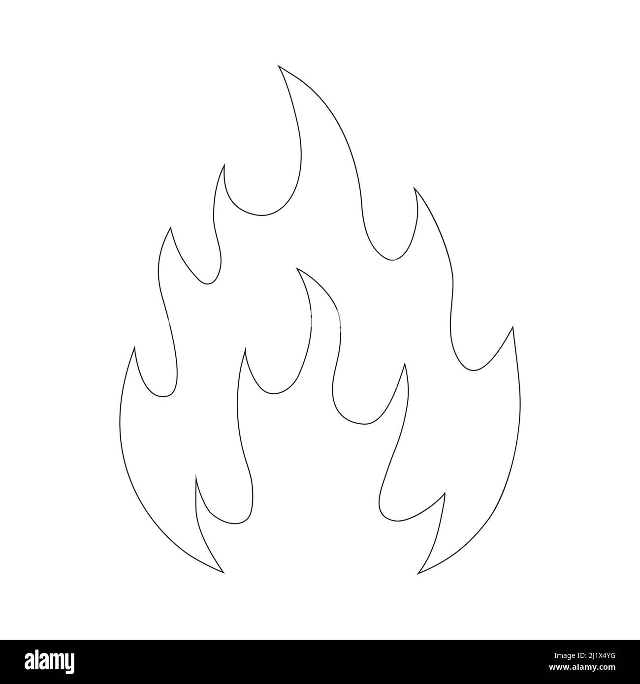 Fire Flame Drawing Stock Vector Images Page 3 Alamy