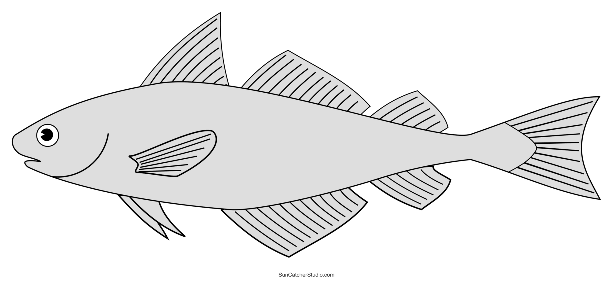 Fish Patterns And Marine Templates Printable Stencils Free Printables Monograms Design Tools Patterns DIY Projects