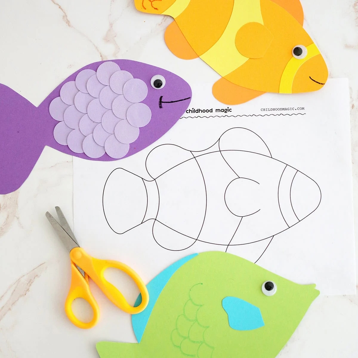 Fish Template Free Printable Childhood Magic
