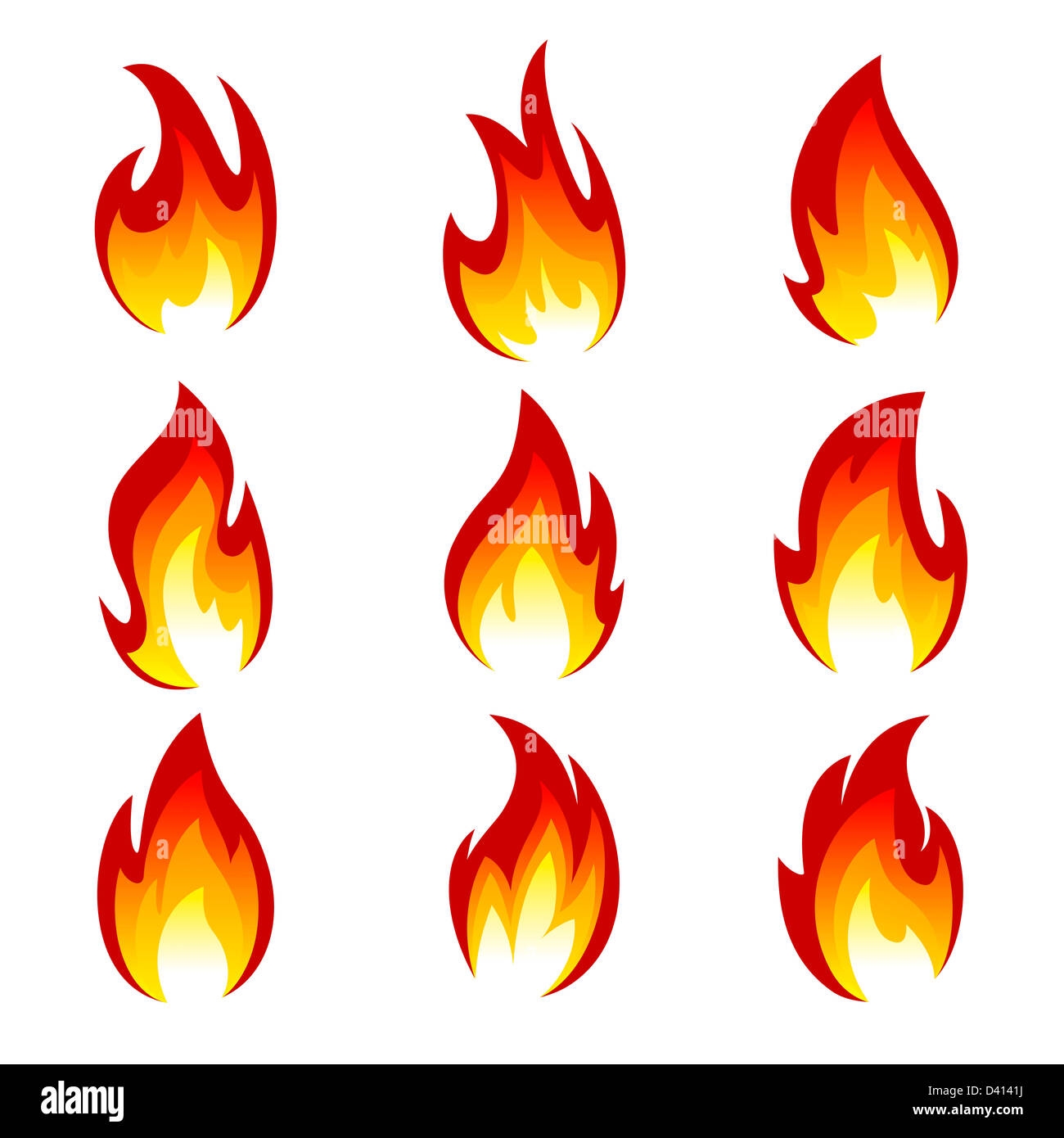 Flames Cut Out Stock Images Pictures Alamy