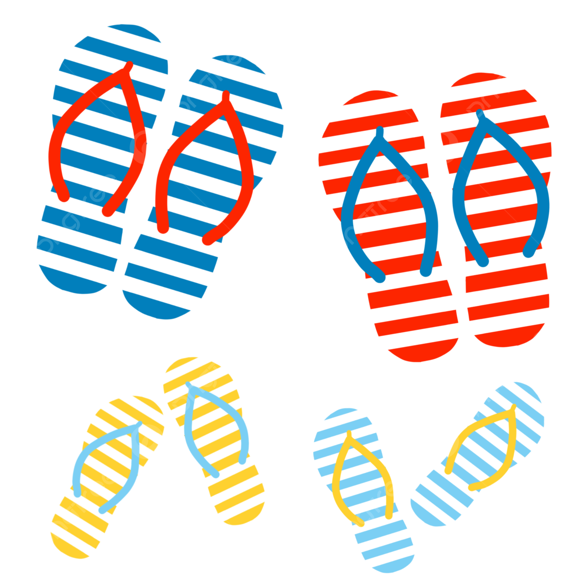 Flip Flop White Transparent Nautical Summer Flip Flop Sandal Sticker Journal Scrapbook Free Printable Summer Sticker Nautical PNG Image For Free Download