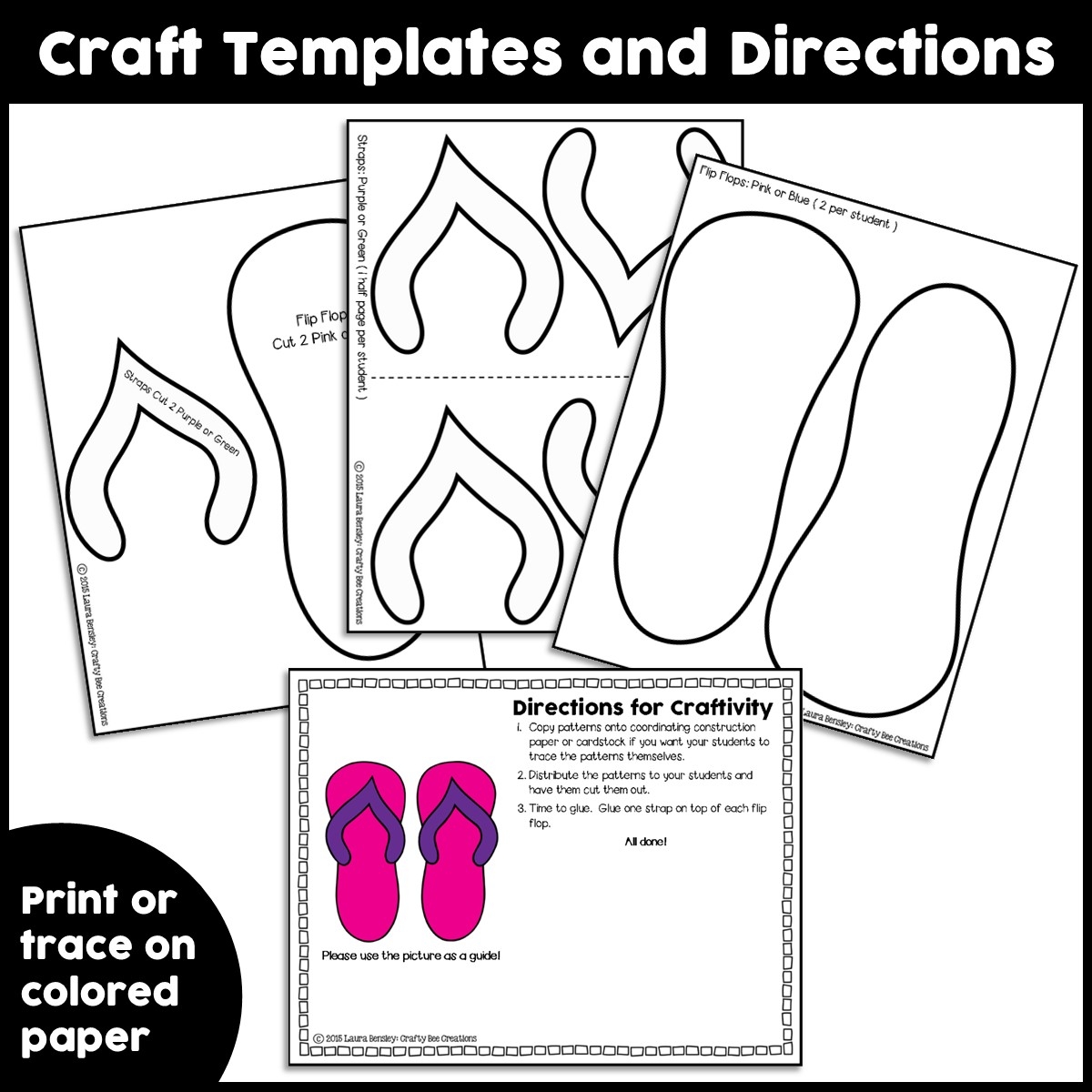 Flip Flops Craft Summer Craft Summer Activities Beach Day Activities Made By Teachers