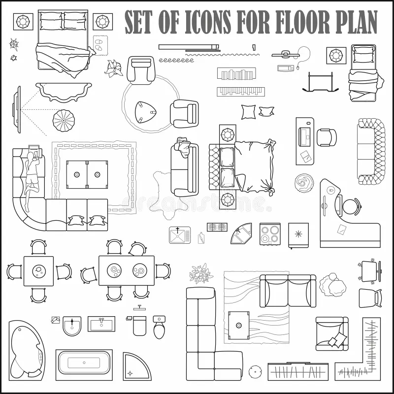 Floor Plan Furniture Template Stock Illustrations 835 Floor Plan Furniture Template Stock Illustrations Vectors Clipart Dreamstime