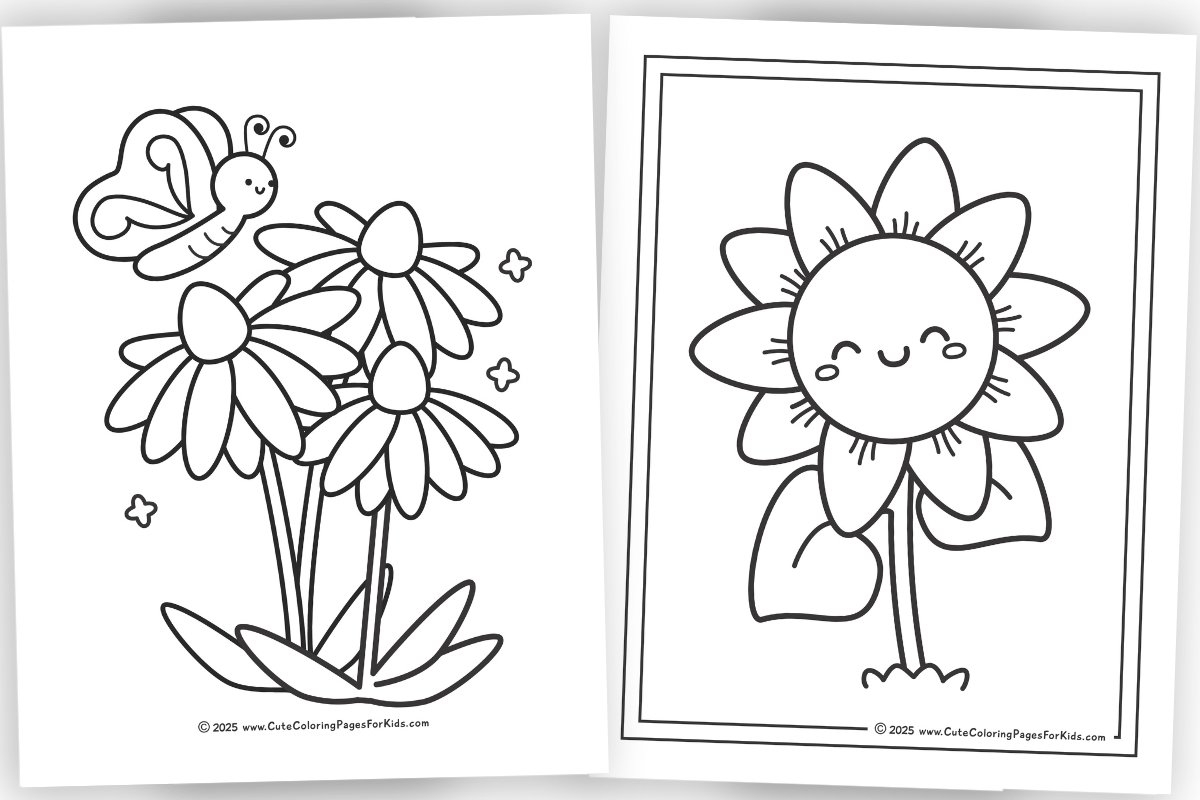 Flowers Printable Template