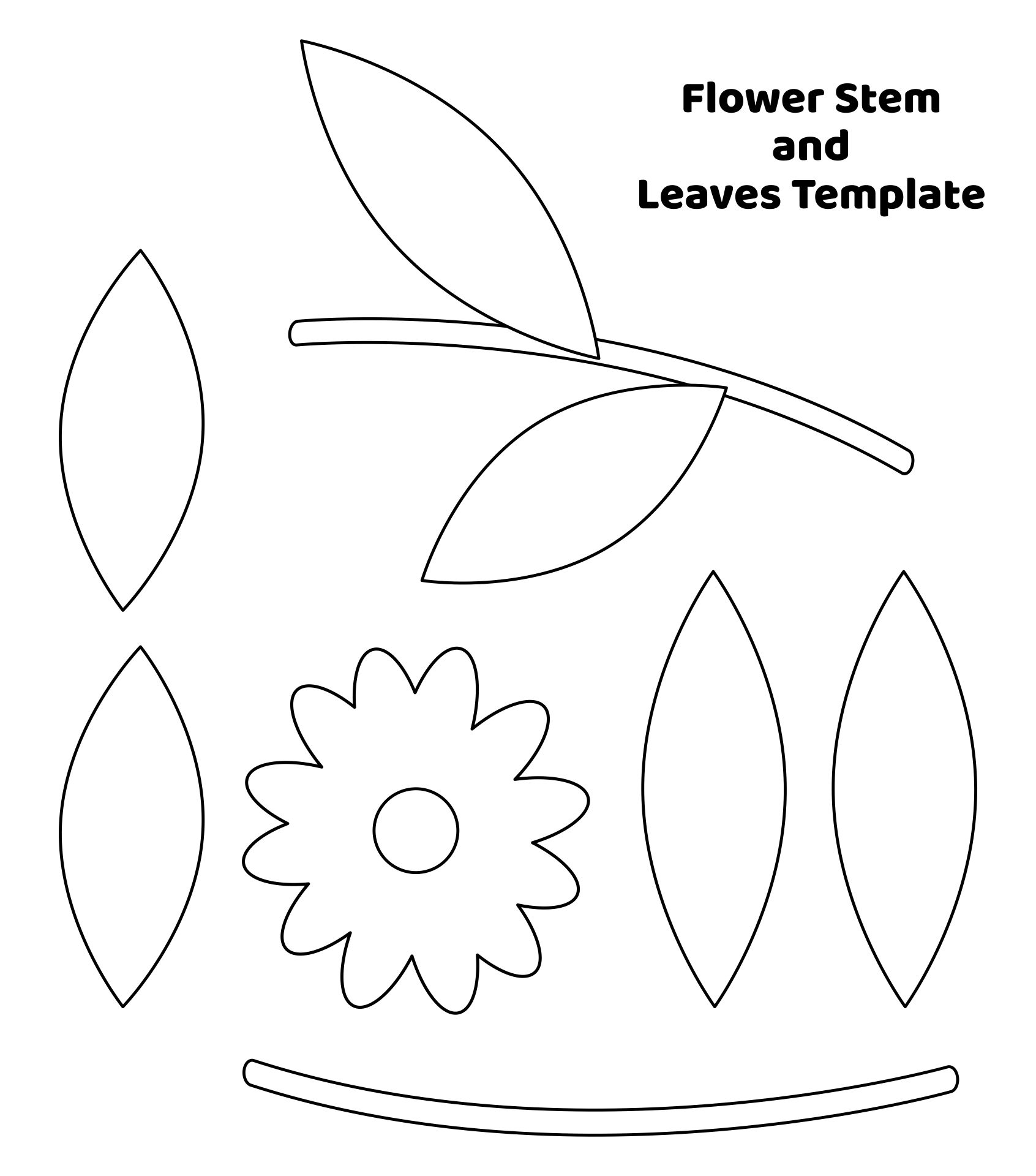 Flower Stems 7 Free PDF Printables Printablee Worksheets Library