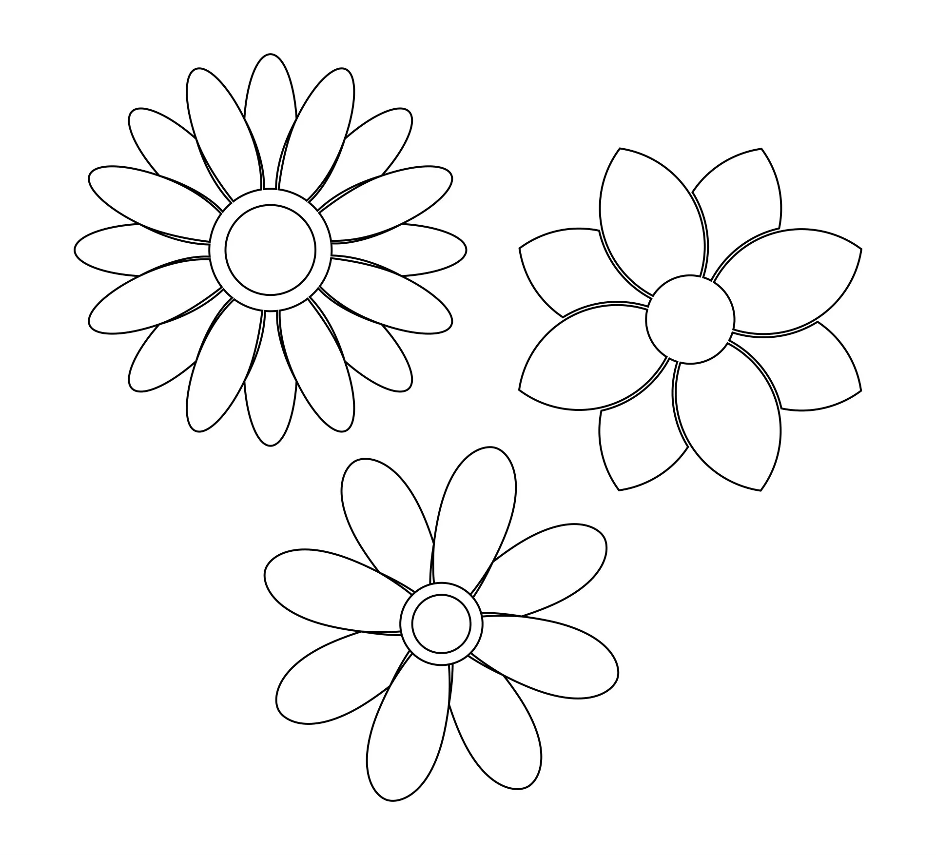 Flower Stencils Printable Printable Party Favors