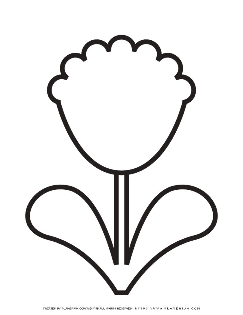Free Printable Flower Stem Template