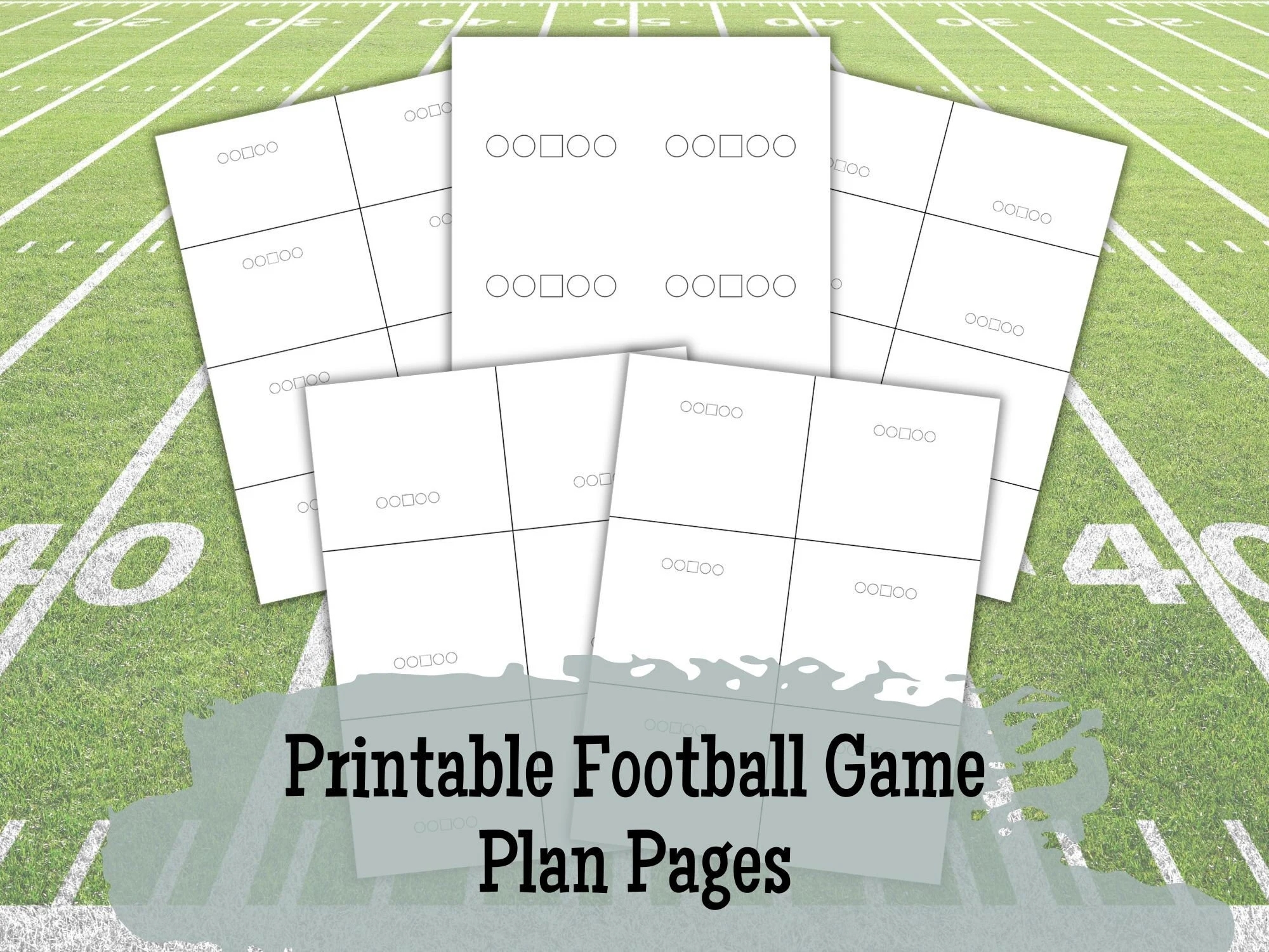 Football Printable Playbook For Game Plan Lineman Diagrams For Game Plan Scouting Template Practice Planner Youth And Flag Football Plays Etsy