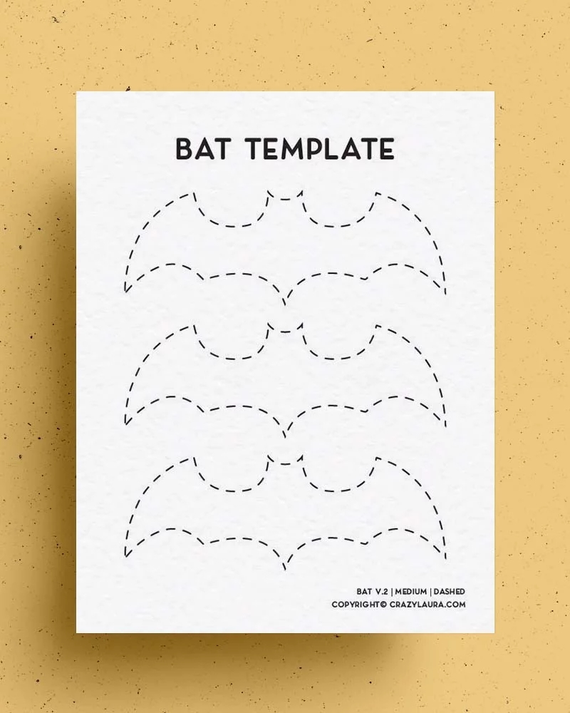 Printable Bat Wing Template