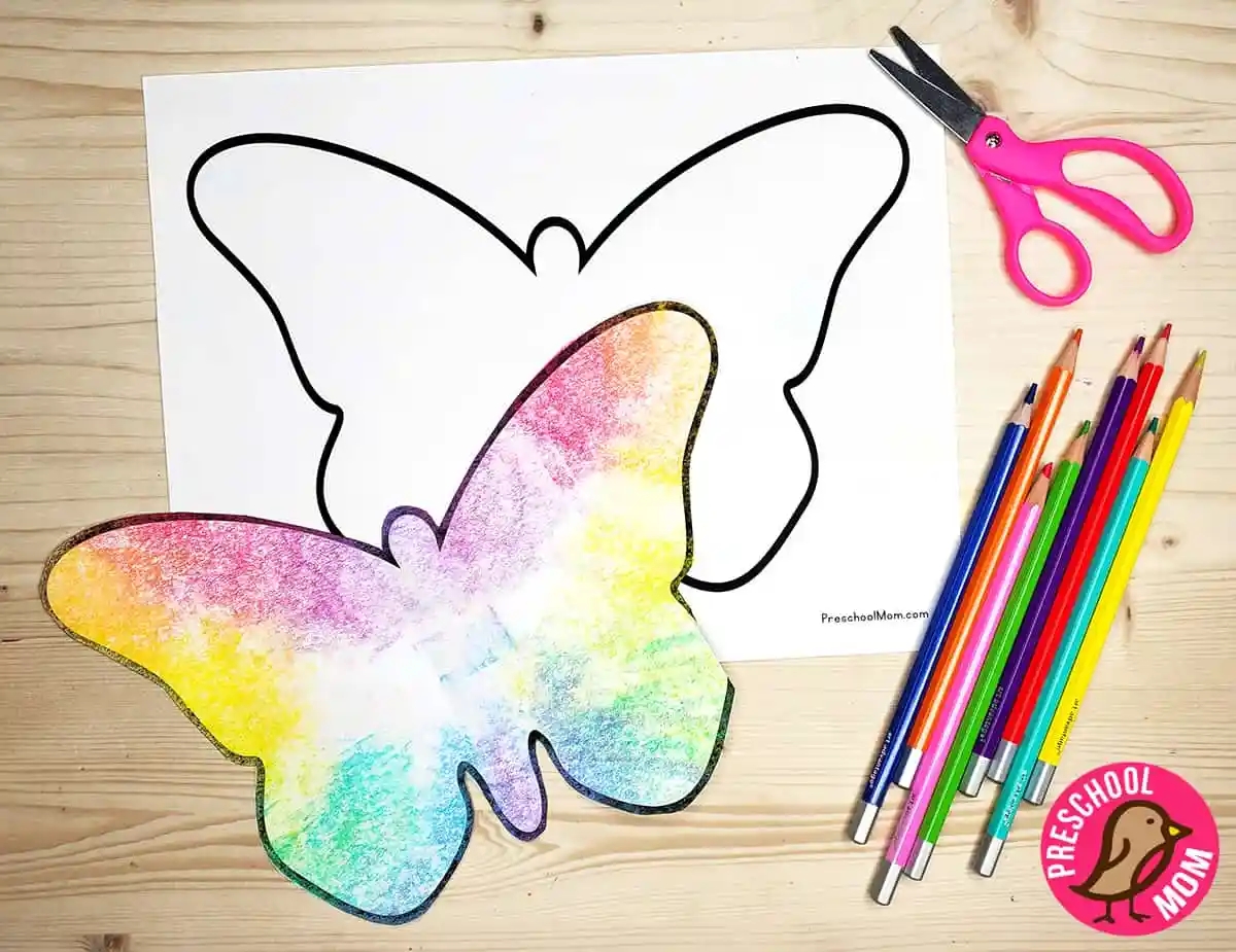 Free Butterfly Template For Preschool Preschool Mom