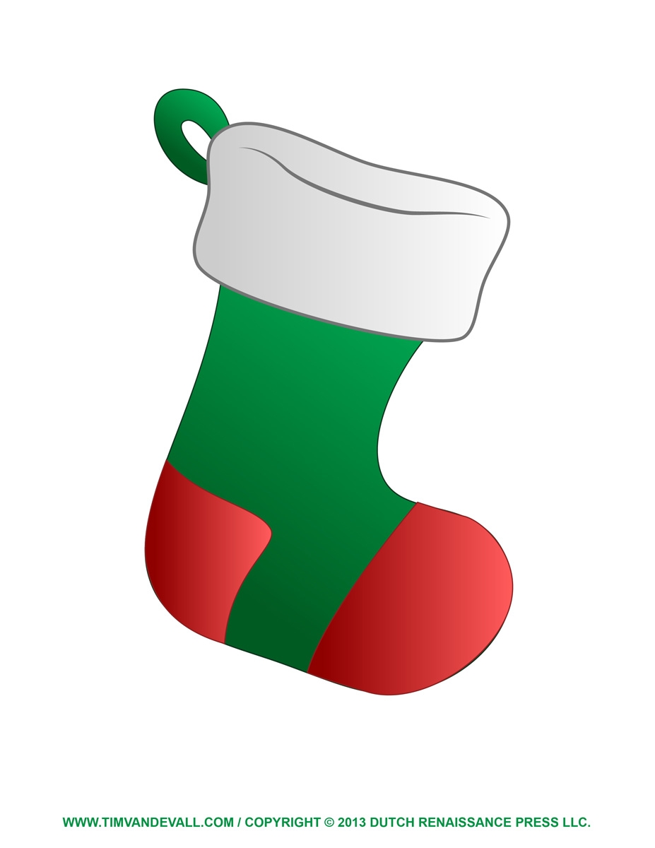 Free Christmas Stocking Template Clip Art U0026 Decorations
