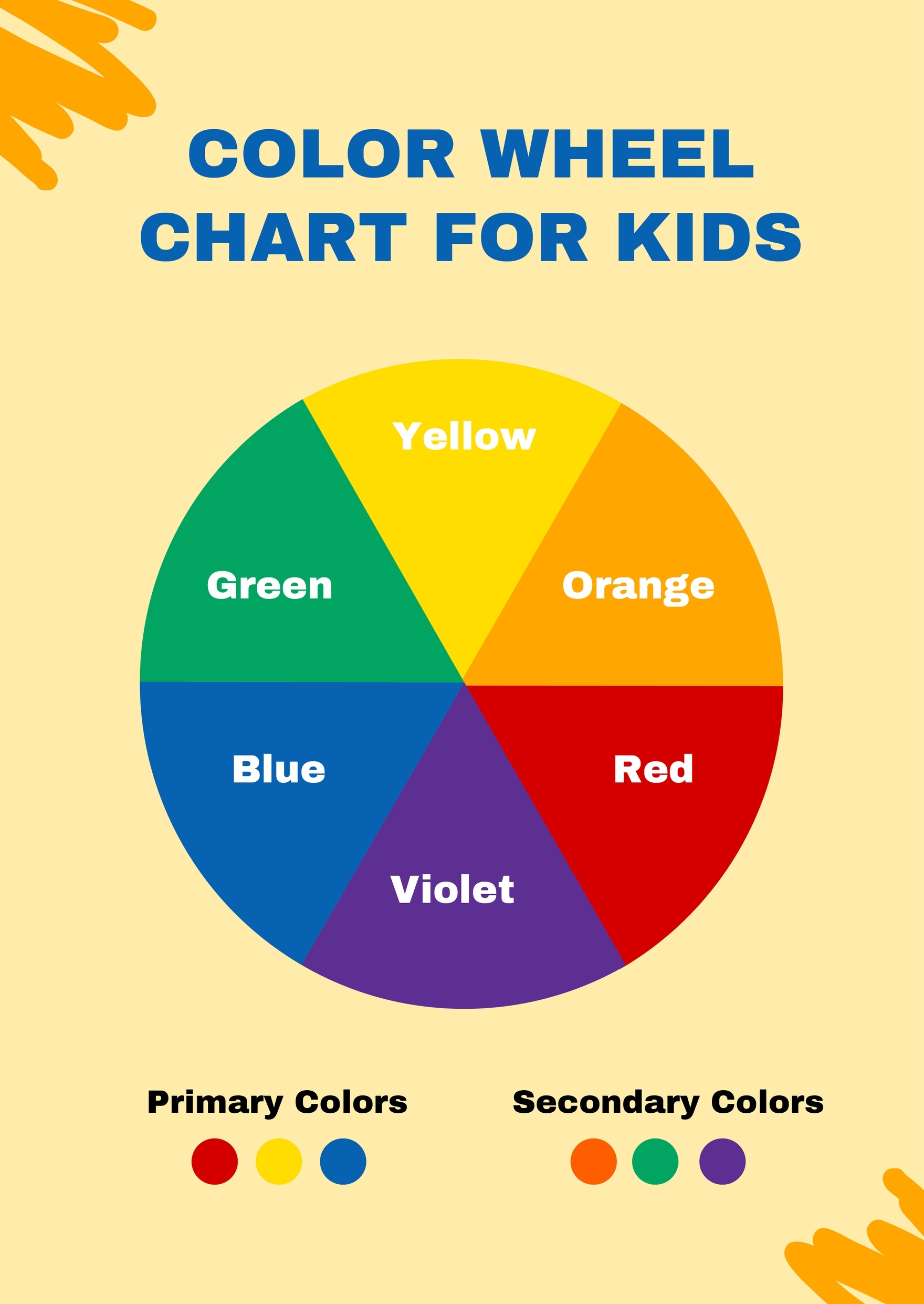 Colour Wheel Template Printable