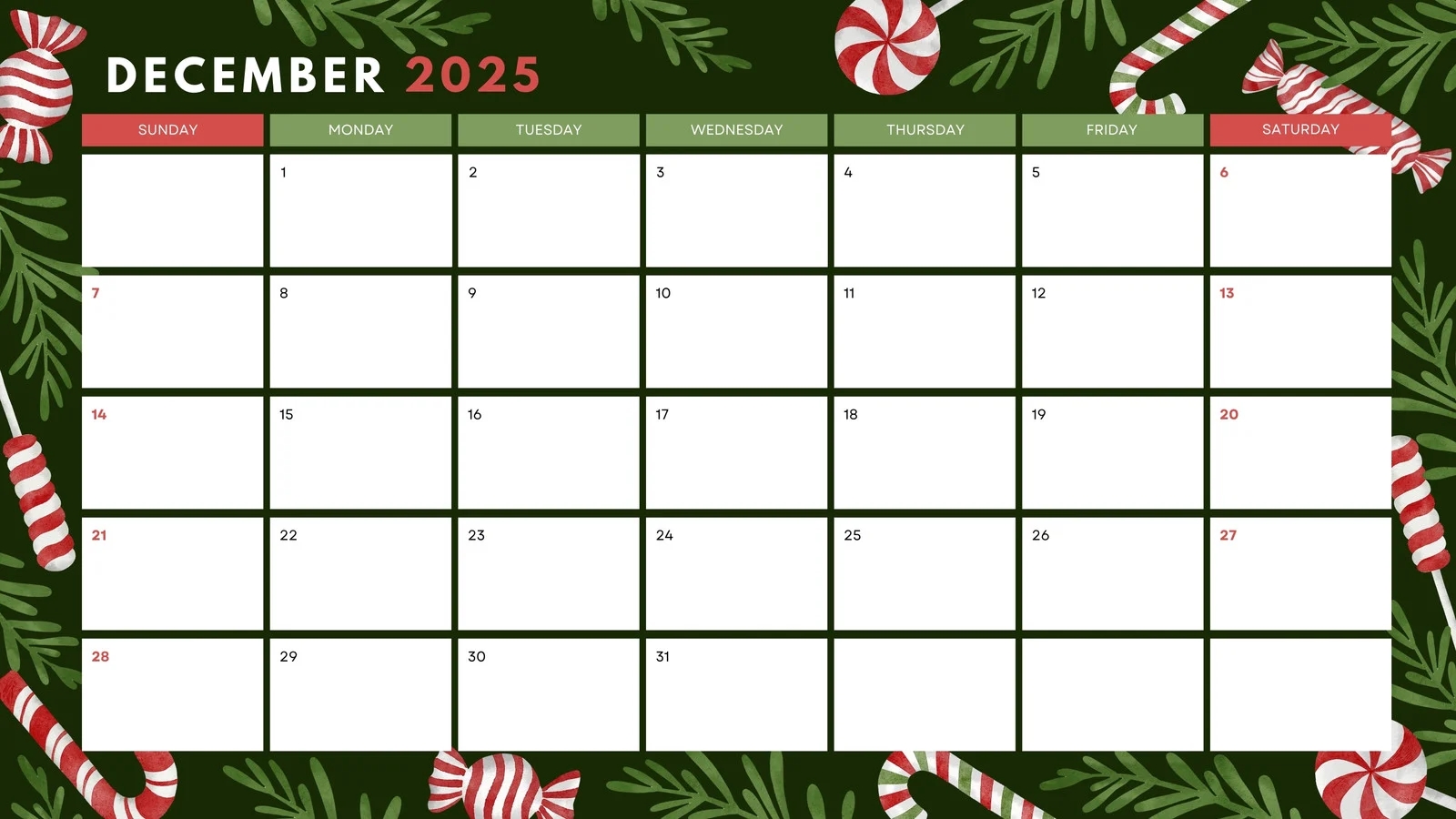 Advent Calendar Templates Printable