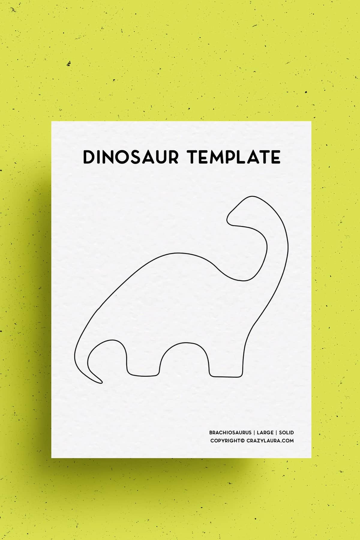 Free Printable Dinosaur Template Pdf