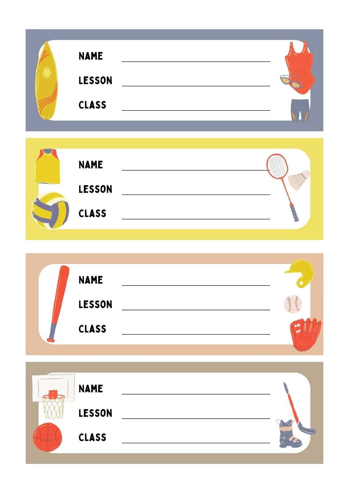 Free Editable Printable Name Tag Sticker Templates Canva