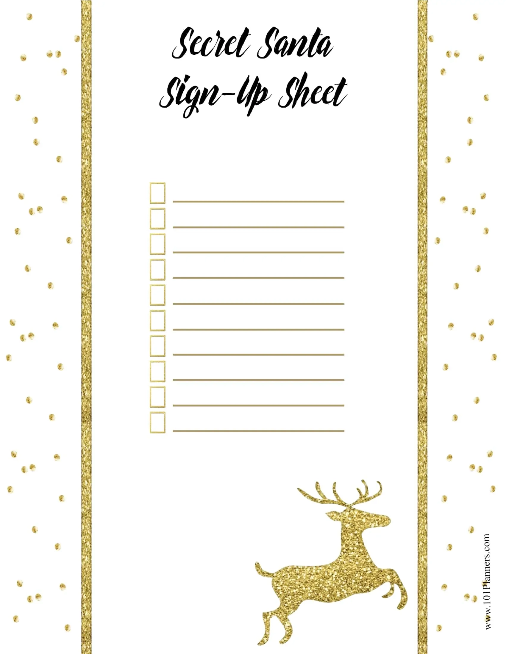 Free Editable Secret Santa Form Template Free Editable Secret Santa Form Template