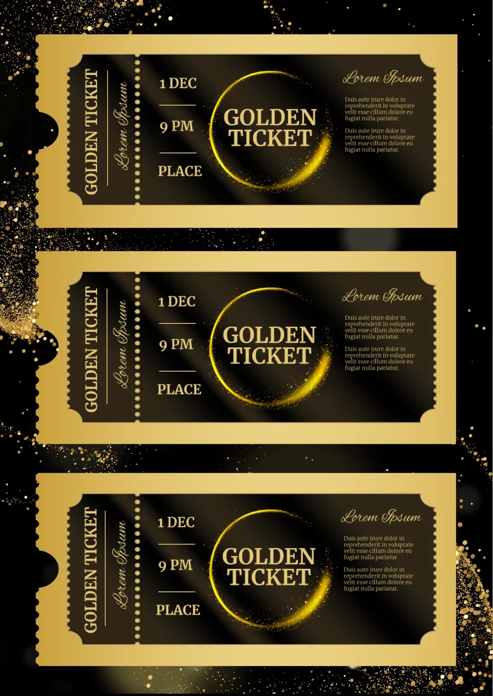 Free Golden Ticket Template For Google Docs